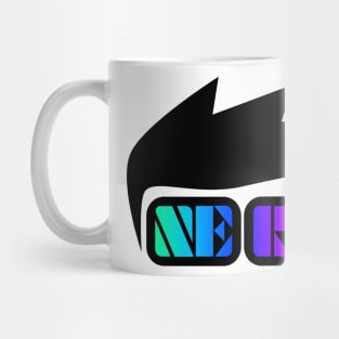 Nerd drawing crazy hair and glasses Mug